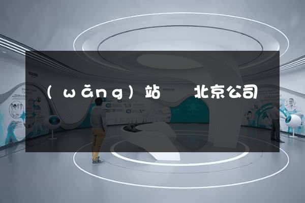 網(wǎng)站設計北京公司