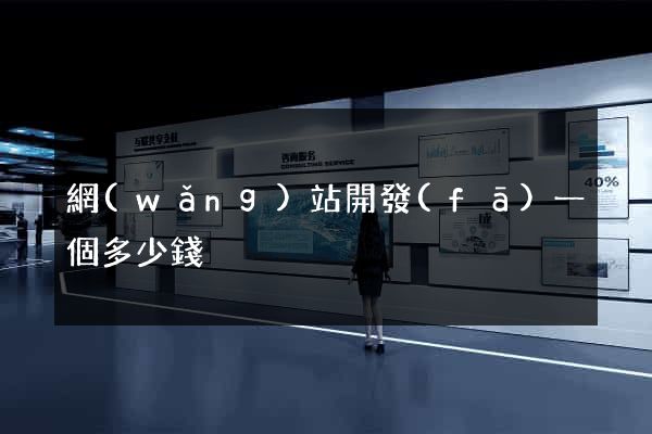 網(wǎng)站開發(fā)一個多少錢