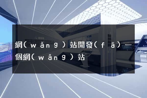 網(wǎng)站開發(fā)一個網(wǎng)站