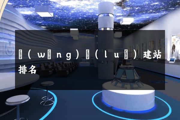 網(wǎng)絡(luò)建站排名