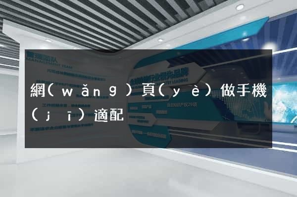 網(wǎng)頁(yè)做手機(jī)適配