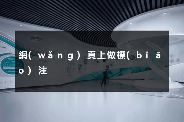 網(wǎng)頁上做標(biāo)注