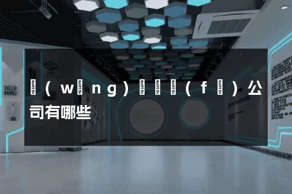 網(wǎng)頁開發(fā)公司有哪些