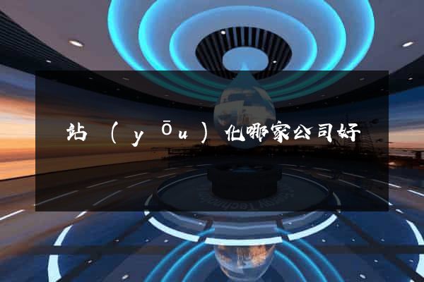 網站優(yōu)化哪家公司好