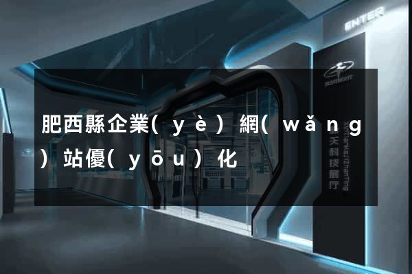 肥西縣企業(yè)網(wǎng)站優(yōu)化