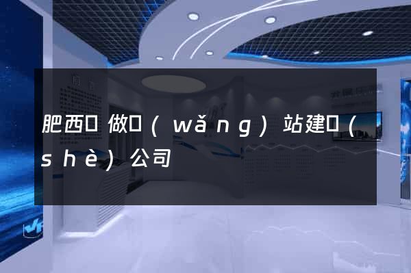 肥西縣做網(wǎng)站建設(shè)公司