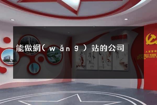 能做網(wǎng)站的公司