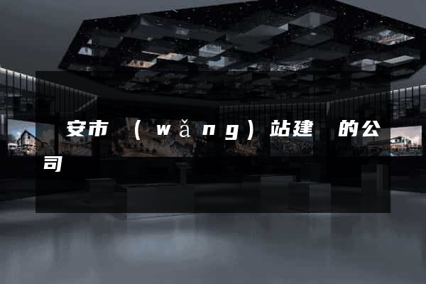 臨安市網(wǎng)站建設的公司