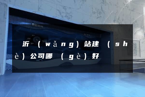 臨沂網(wǎng)站建設(shè)公司哪個(gè)好