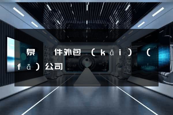 臨泉縣軟件外包開(kāi)發(fā)公司