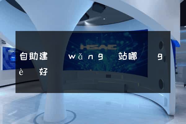 自助建網(wǎng)站哪個(gè)好