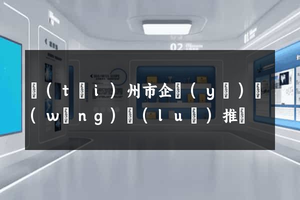 臺(tái)州市企業(yè)網(wǎng)絡(luò)推廣