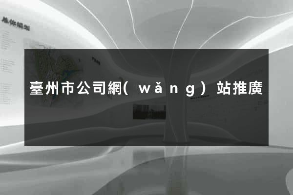 臺州市公司網(wǎng)站推廣