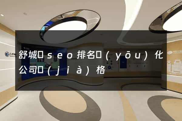 舒城縣seo排名優(yōu)化公司價(jià)格