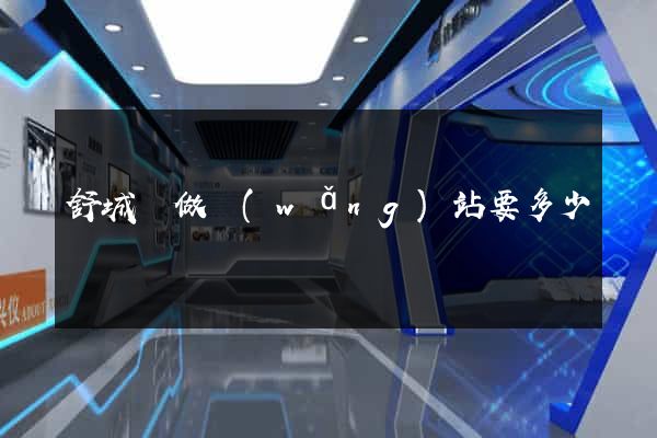 舒城縣做網(wǎng)站要多少錢