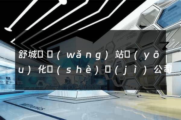 舒城縣網(wǎng)站優(yōu)化設(shè)計(jì)公司