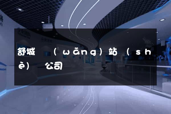 舒城縣網(wǎng)站設(shè)計公司