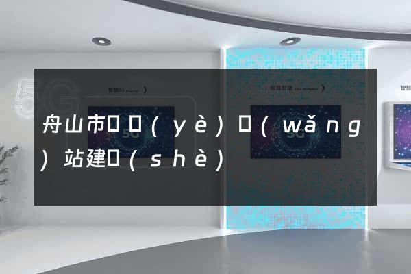 舟山市專業(yè)網(wǎng)站建設(shè)