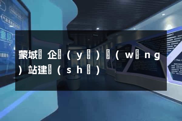 蒙城縣企業(yè)網(wǎng)站建設(shè)