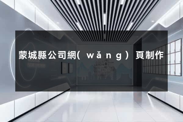 蒙城縣公司網(wǎng)頁制作