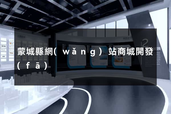 蒙城縣網(wǎng)站商城開發(fā)