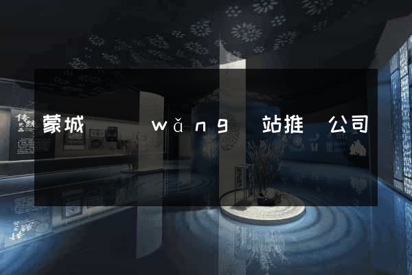 蒙城縣網(wǎng)站推廣公司