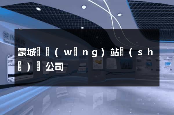 蒙城縣網(wǎng)站設(shè)計公司