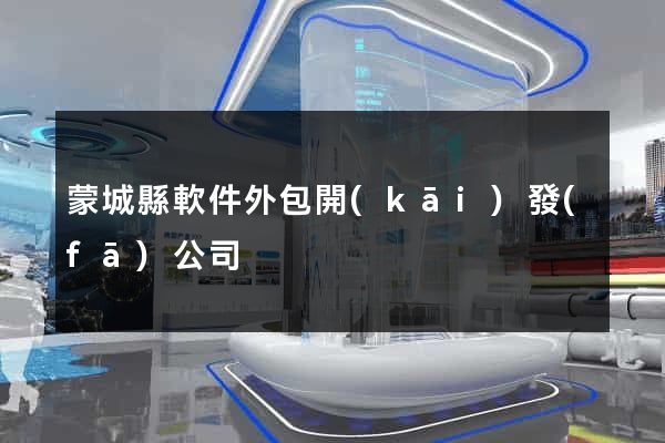 蒙城縣軟件外包開(kāi)發(fā)公司