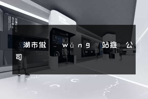 蕪湖市做網(wǎng)站推廣公司
