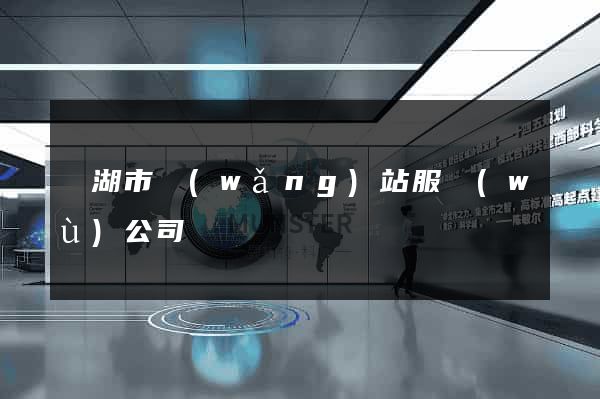 蕪湖市網(wǎng)站服務(wù)公司