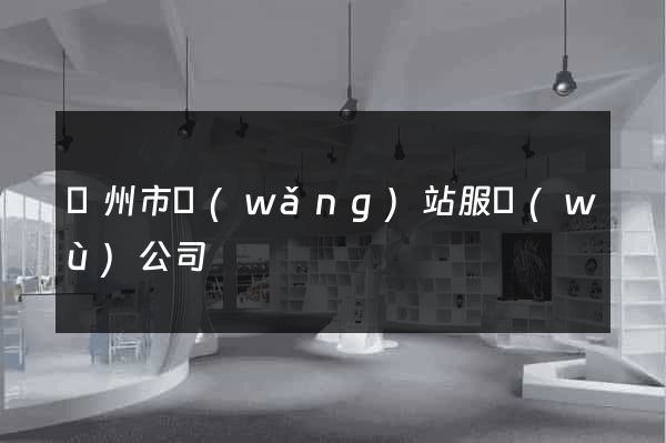 蘇州市網(wǎng)站服務(wù)公司