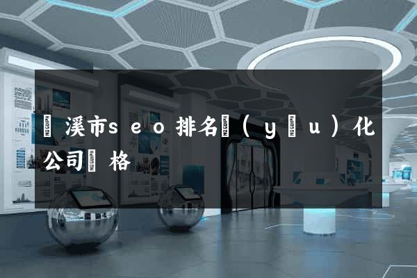 蘭溪市seo排名優(yōu)化公司價格
