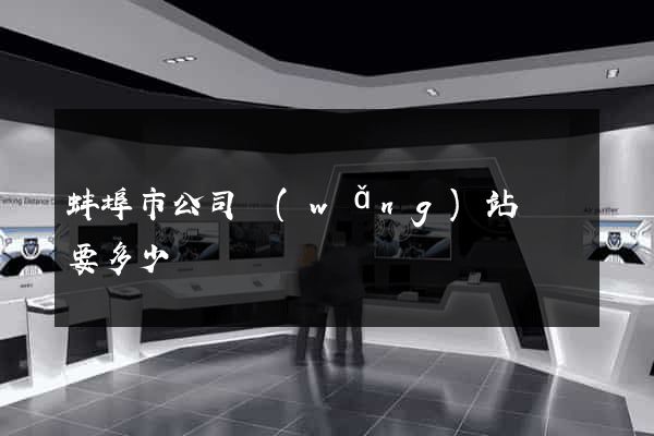 蚌埠市公司網(wǎng)站設計要多少錢