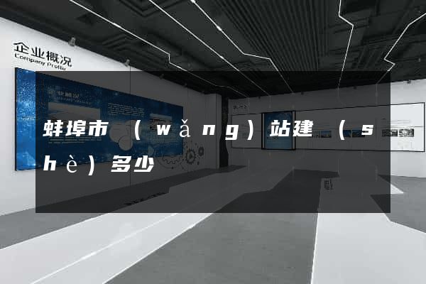 蚌埠市網(wǎng)站建設(shè)多少錢