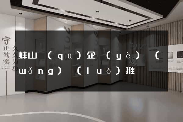 蚌山區(qū)企業(yè)網(wǎng)絡(luò)推廣