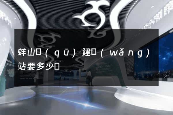 蚌山區(qū)建網(wǎng)站要多少錢