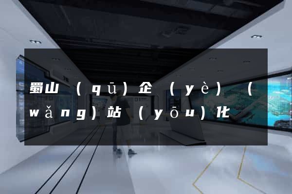 蜀山區(qū)企業(yè)網(wǎng)站優(yōu)化