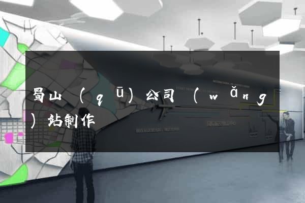 蜀山區(qū)公司網(wǎng)站制作
