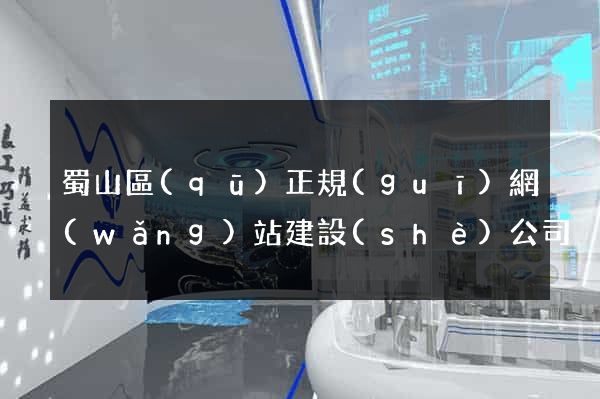 蜀山區(qū)正規(guī)網(wǎng)站建設(shè)公司