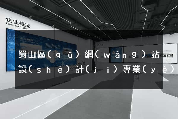 蜀山區(qū)網(wǎng)站設(shè)計(jì)專業(yè)的公司