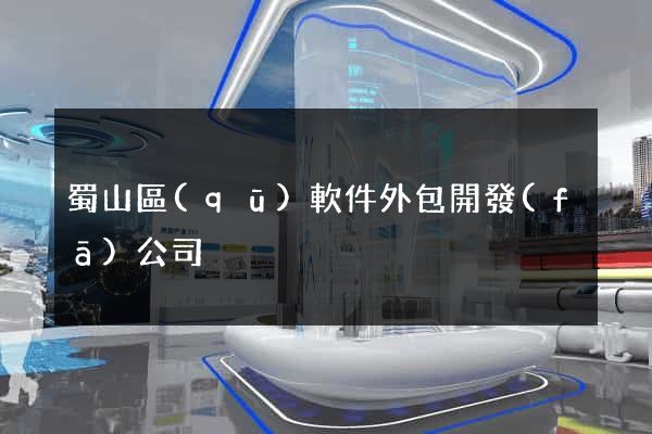蜀山區(qū)軟件外包開發(fā)公司