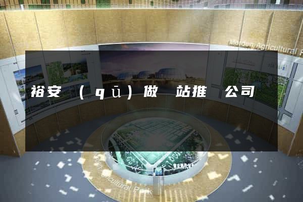 裕安區(qū)做網站推廣公司