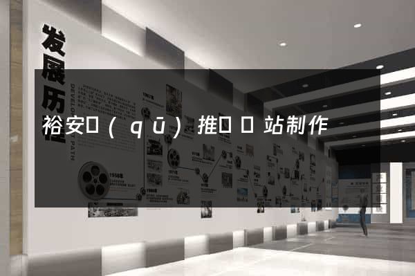 裕安區(qū)推廣網站制作