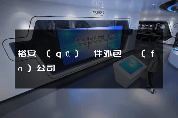 裕安區(qū)軟件外包開發(fā)公司