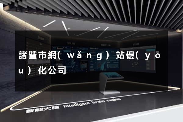 諸暨市網(wǎng)站優(yōu)化公司