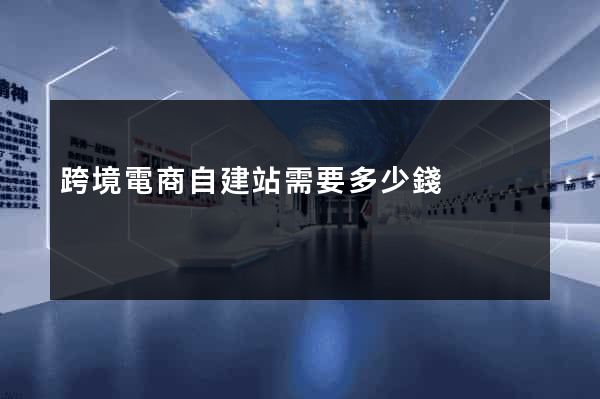 跨境電商自建站需要多少錢
