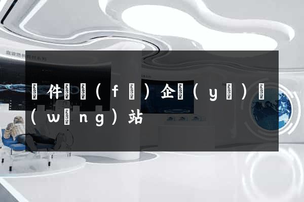 軟件開發(fā)企業(yè)網(wǎng)站