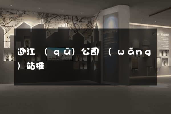 迎江區(qū)公司網(wǎng)站推廣