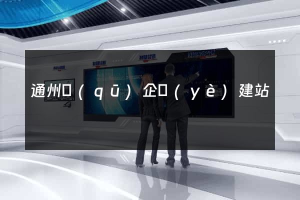 通州區(qū)企業(yè)建站