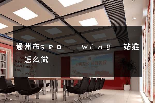 通州市seo網(wǎng)站推廣怎么做